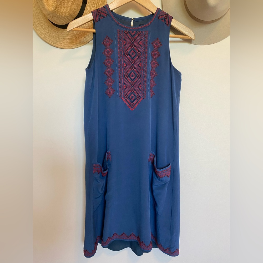 Madewell silk tunic dress